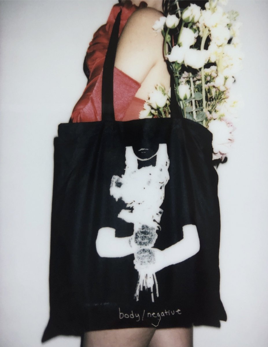 BODY / NEGATIVE Flower Tote Bag