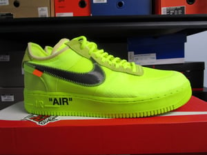Image of Air Force 1 Low x OFF-WHITE "Volt" *PRE-OWNED*