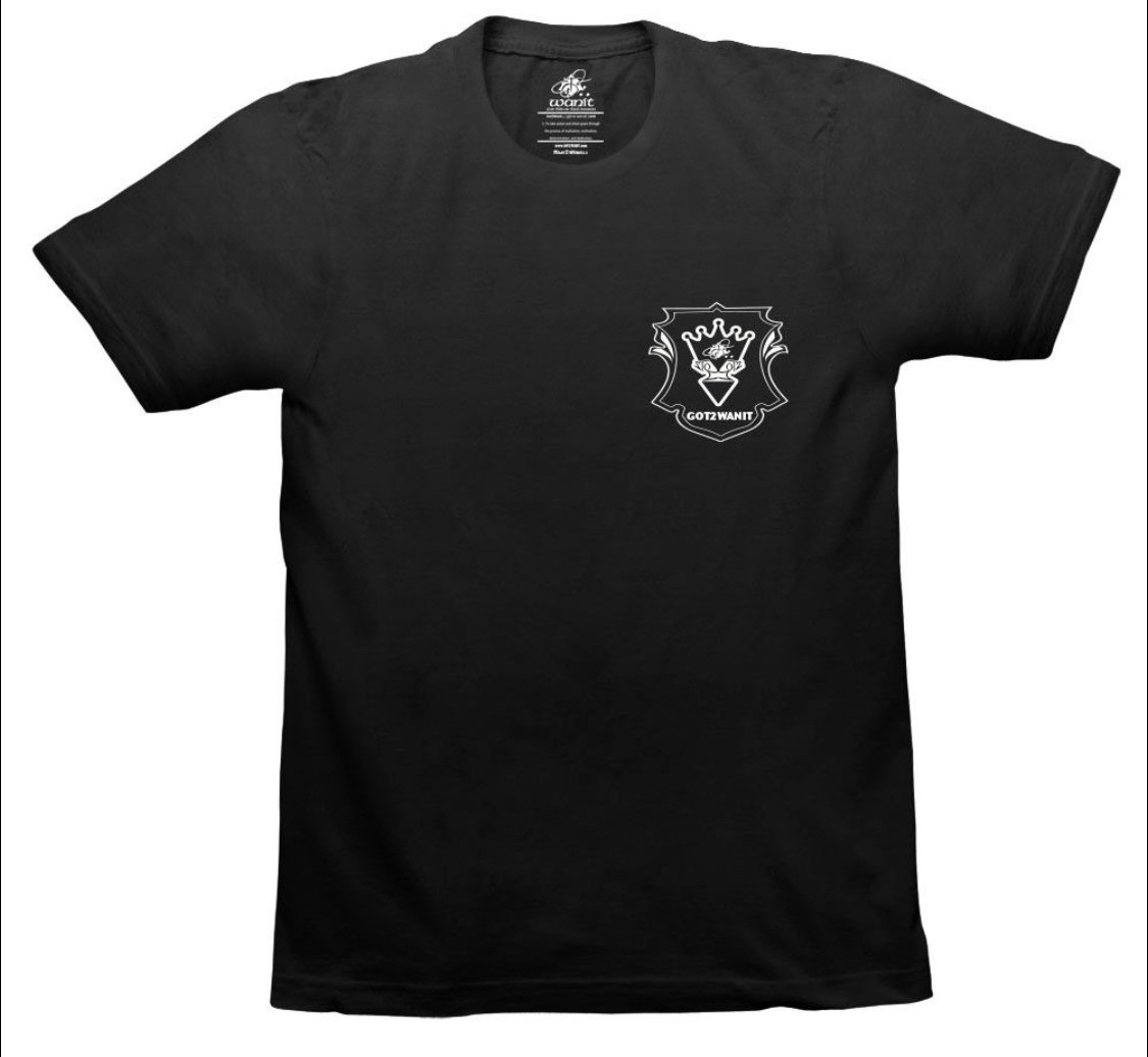 Image of Got2Wanit Face Shield White on Black