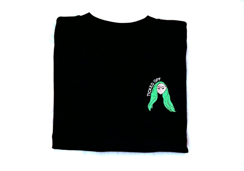 'TICKED OFF' Sweatshirt - Fully Embroidered 