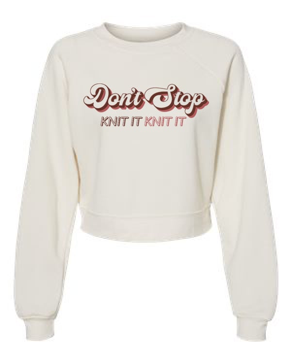 Image of Don’t Stop Crop - Vintage Cream