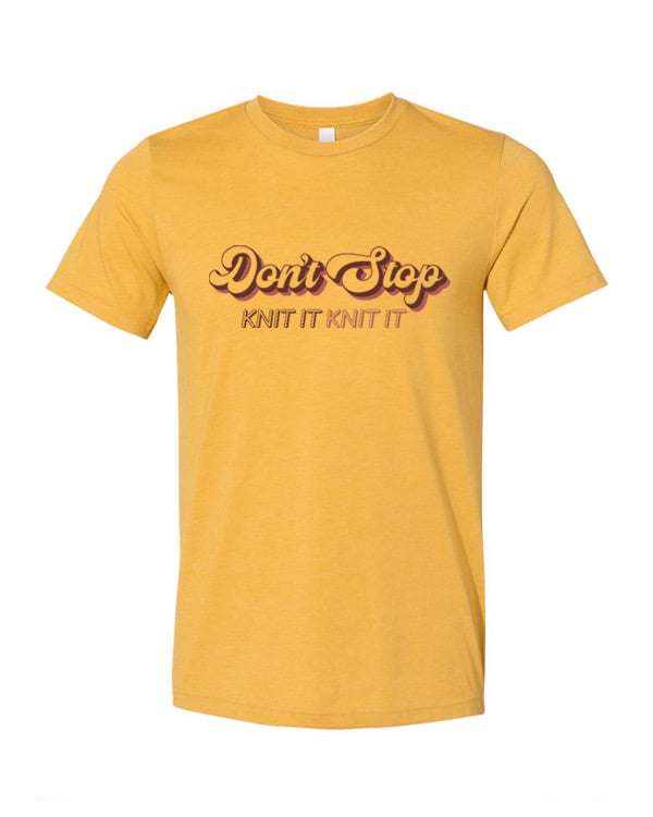 Image of Don’t Stop Tee - Mustard