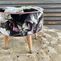 Image 2 of Ginger glass top side table / footstool