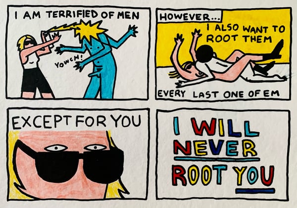 Image of ‘I will never root you’ Print