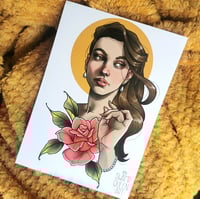 Rose and Pearl A5 Art Print