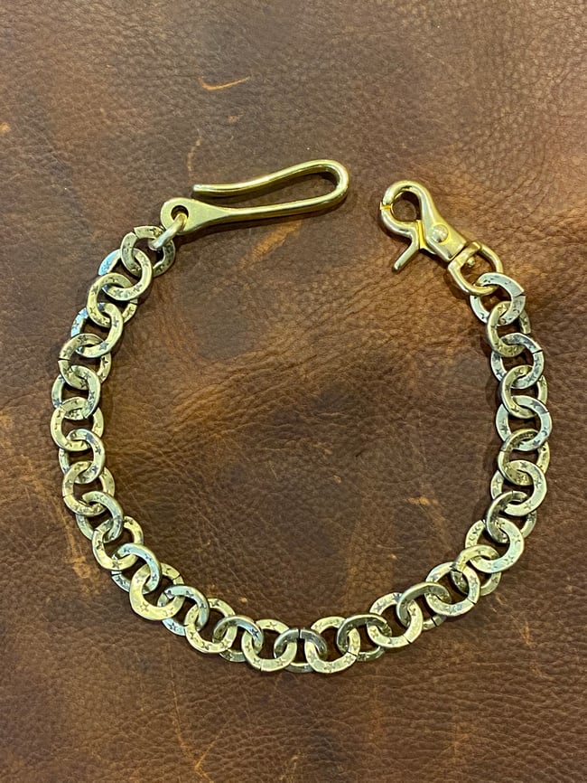 Quattro Wallet Chain - Brass & Unity