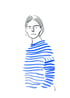 A girl in a breton top Image 2