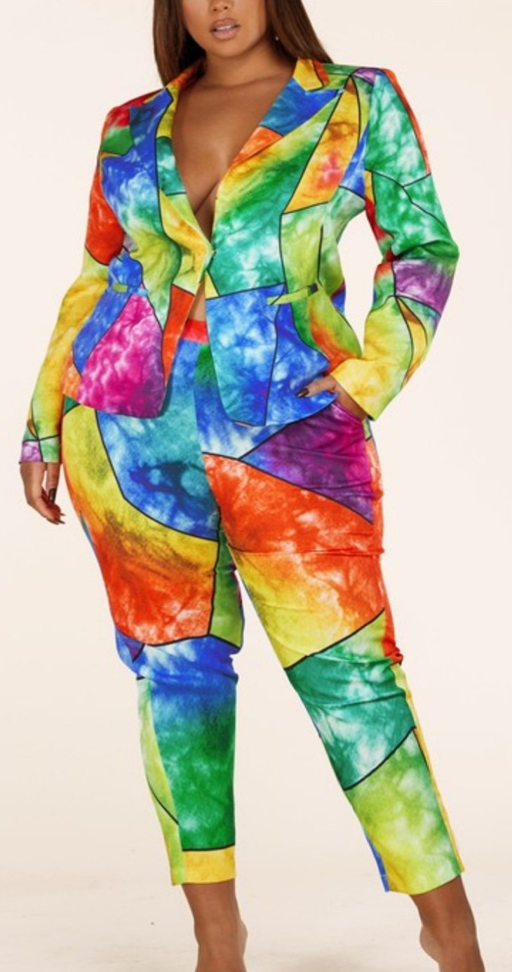 Image of The Stained Glass Suit-**Reg & Plus Curvy**