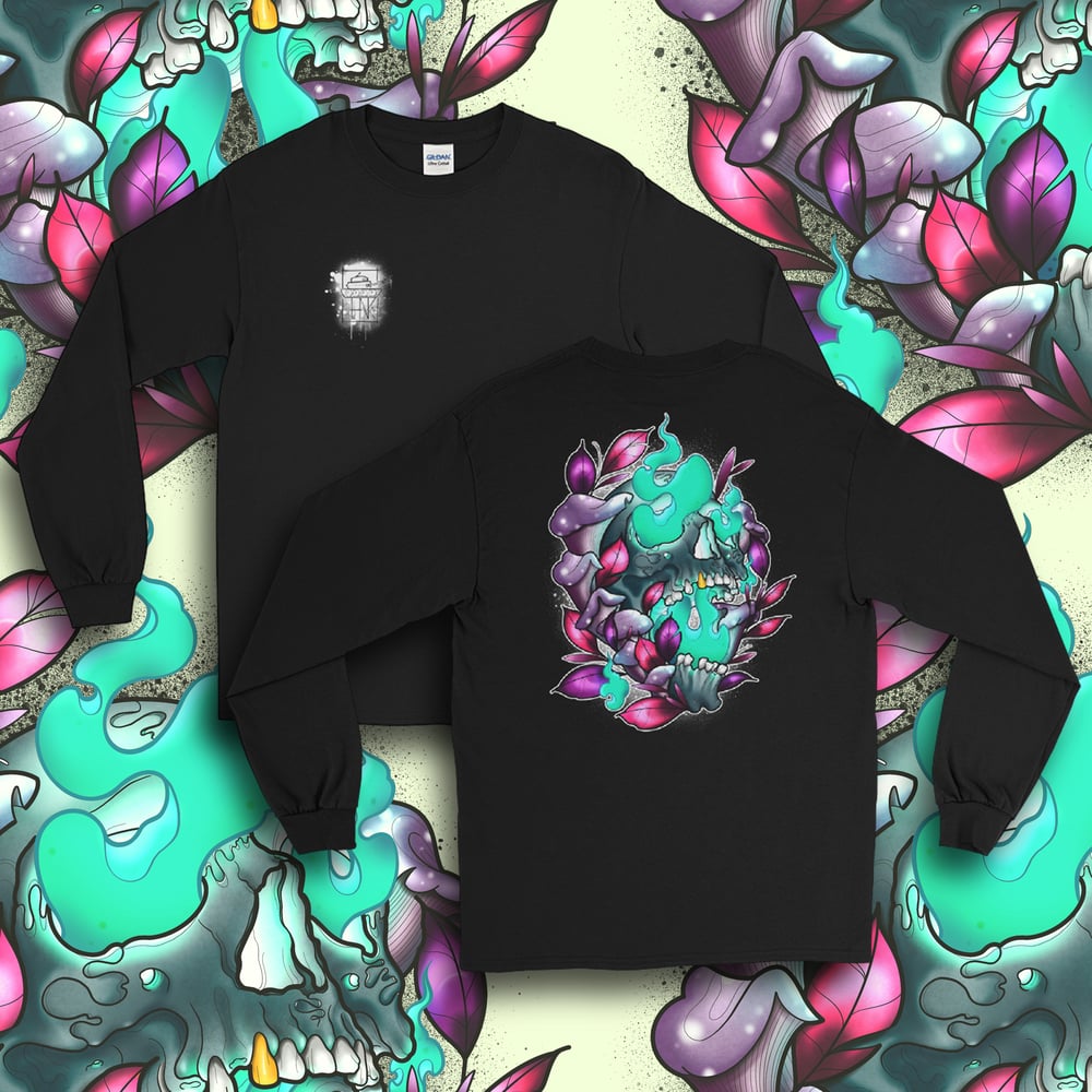 Image of Magic Shroomskull - Long Sleeve Tee