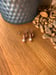 Image of Rose gold shell drop earring 