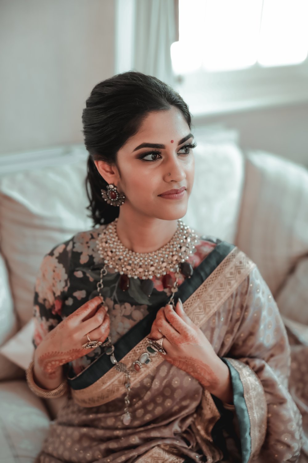 Image of Burgundy and Midnight Purple Necklace