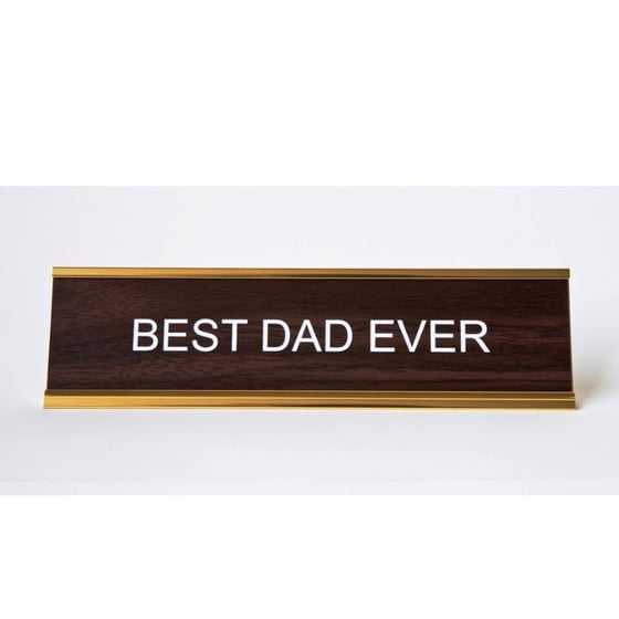 Image of BEST DAD EVER nameplate