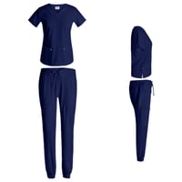 Image 5 of Navy BH Stretch Jogger Scrub Sets 
