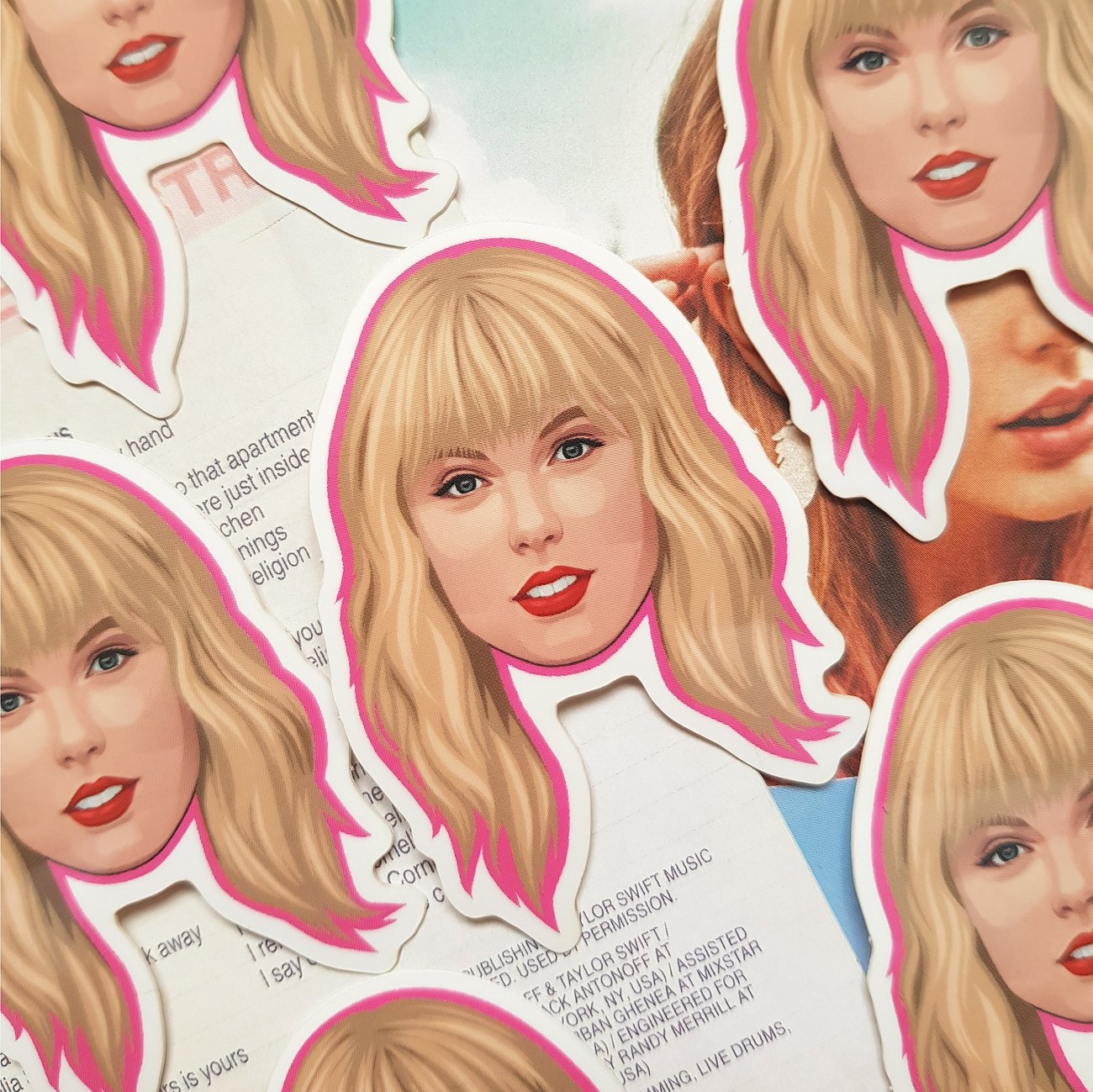 Taylor Swift Lover Face Sticker | gemma rose pins