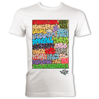 The Jungle list Tee WHITE