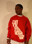 Image of The California Love Crewneck in Red - Men's Sweaters By Break Your Neck Urban Clothing