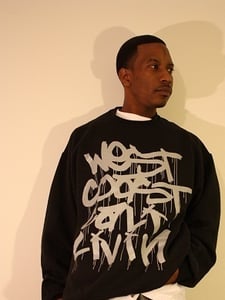 Image of The Westcoast Cali Livin Crewneck in Black - Men's Sweaters By Break Your Neck Urban Clothing