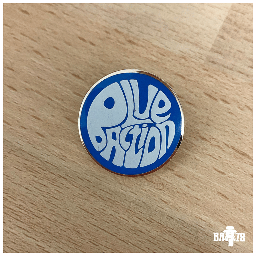 Pretty Blue Pin Badge