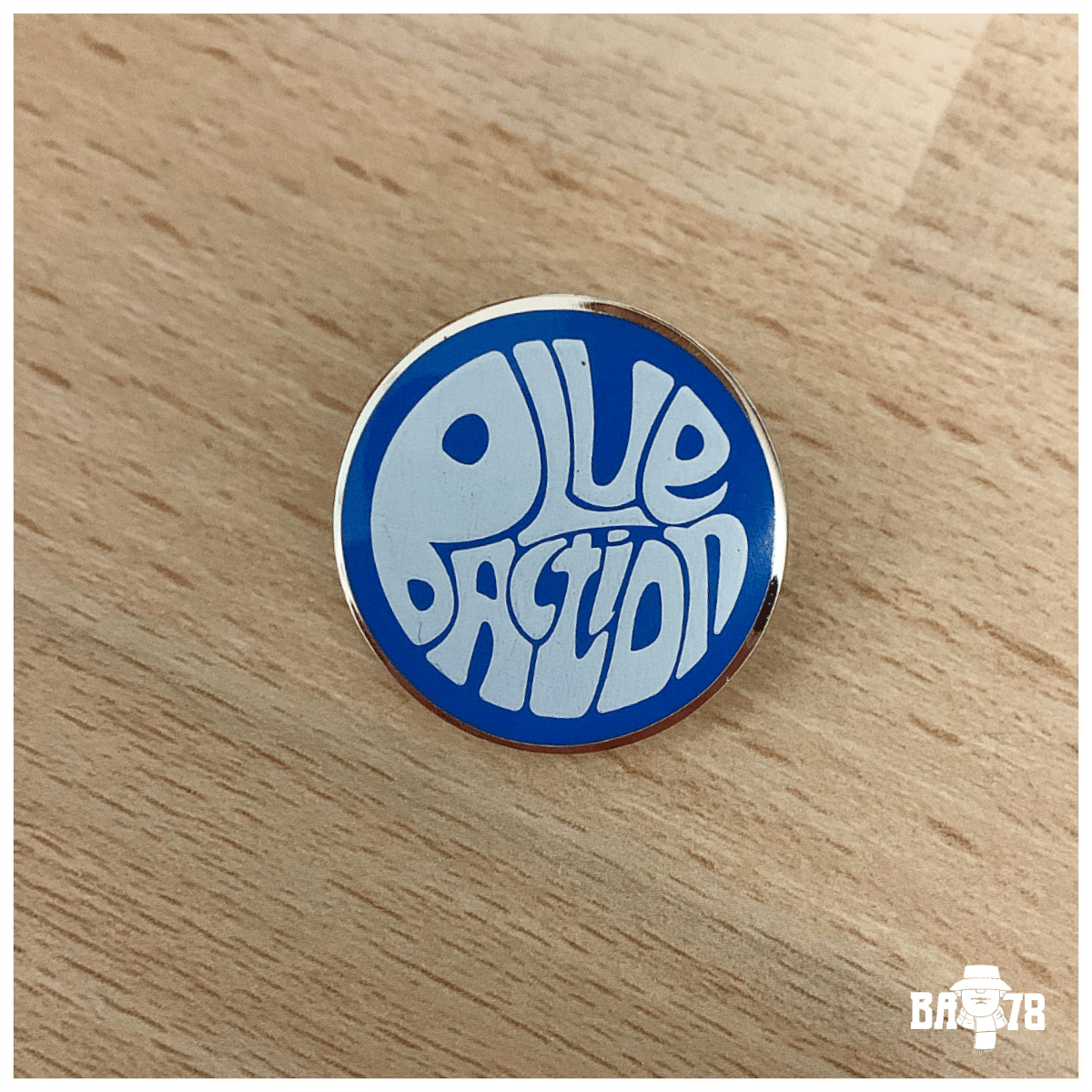 Pretty Blue Pin Badge | Blue Action