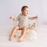 Image 1 of Luxury bear romper made to order