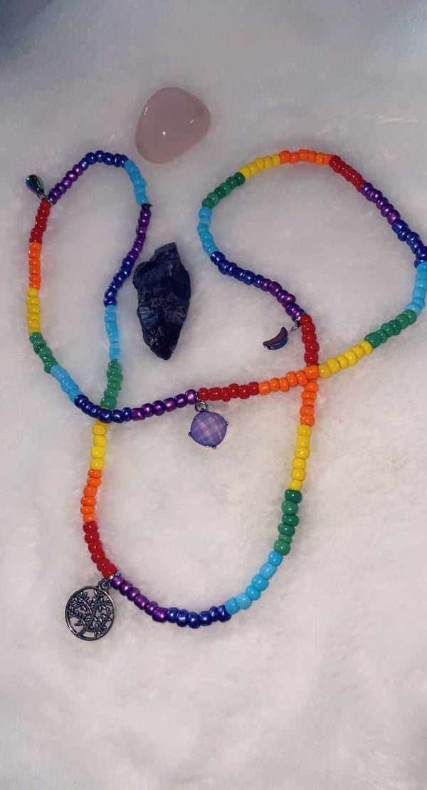 Image of Chakra/Rainbow Waist beads