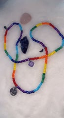 Image 1 of Chakra/Rainbow Waist beads