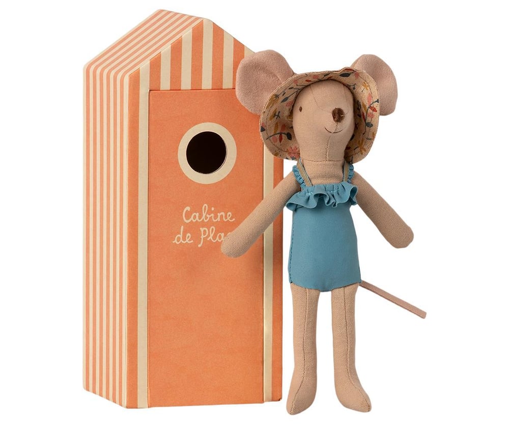 Image of Maileg - Beach Mouse Mum in Cabin