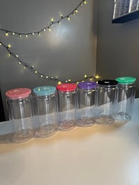 16oz beer can - Acrylic w coloured lid