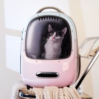 Image 5 of Cat Backpack Carrier with Fan & LED Light – Airline Approved