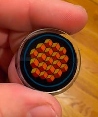 Image 1 of Full color fire cubes geometric 