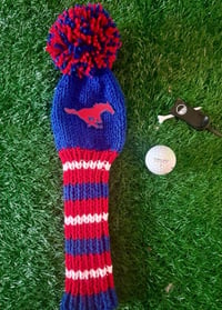 Image 2 of SMU Southern Methodist University MISTANGS custom Golf club cover fan GIFT cover