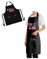 Image 1 of Black “StarGirl” Nail Tech Apron
