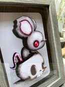 Image 3 of “Rat in Skull” shadow box