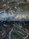 Marbled Fantasy Swirl on Black