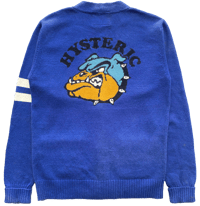 Image 1 of Hysteric Glamour “Bulldog” Knit Cardigan 