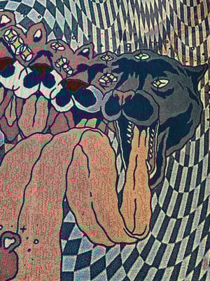 Image of Pink sunshine woven blanket PREORDER