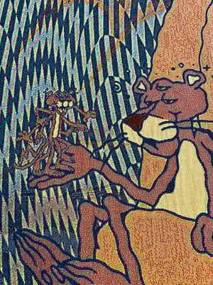 Image of Pink sunshine woven blanket PREORDER