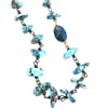 Golden Hills turquoise necklace in sterling and 14k gold