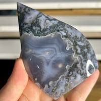 Image 3 of Moss Agate Flames ($18)