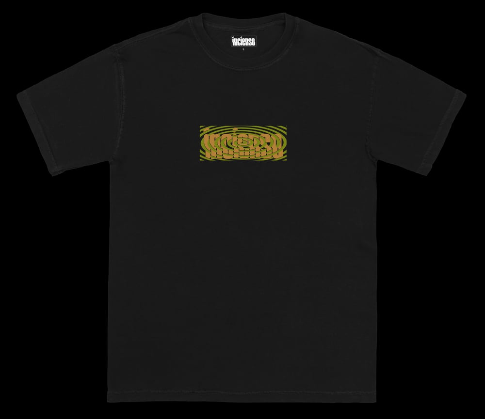 Image of Trippy Spiral Logo Tee - Black