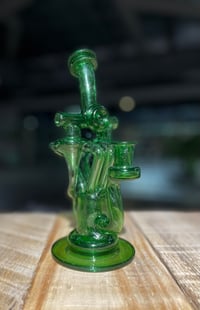 Image 1 of Domer Glass Double (Green Stardust)