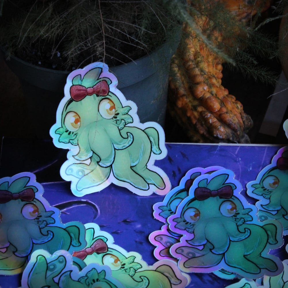 "My Lil Cthulhu" Holographic Sticker