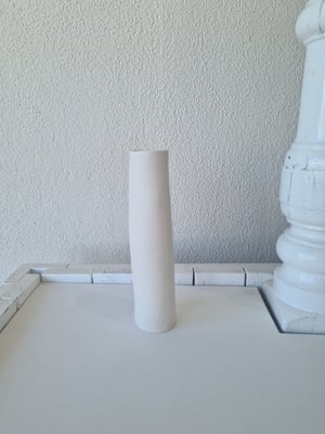 Image of White Ceramic Vase. Medium. Tea4twoart.