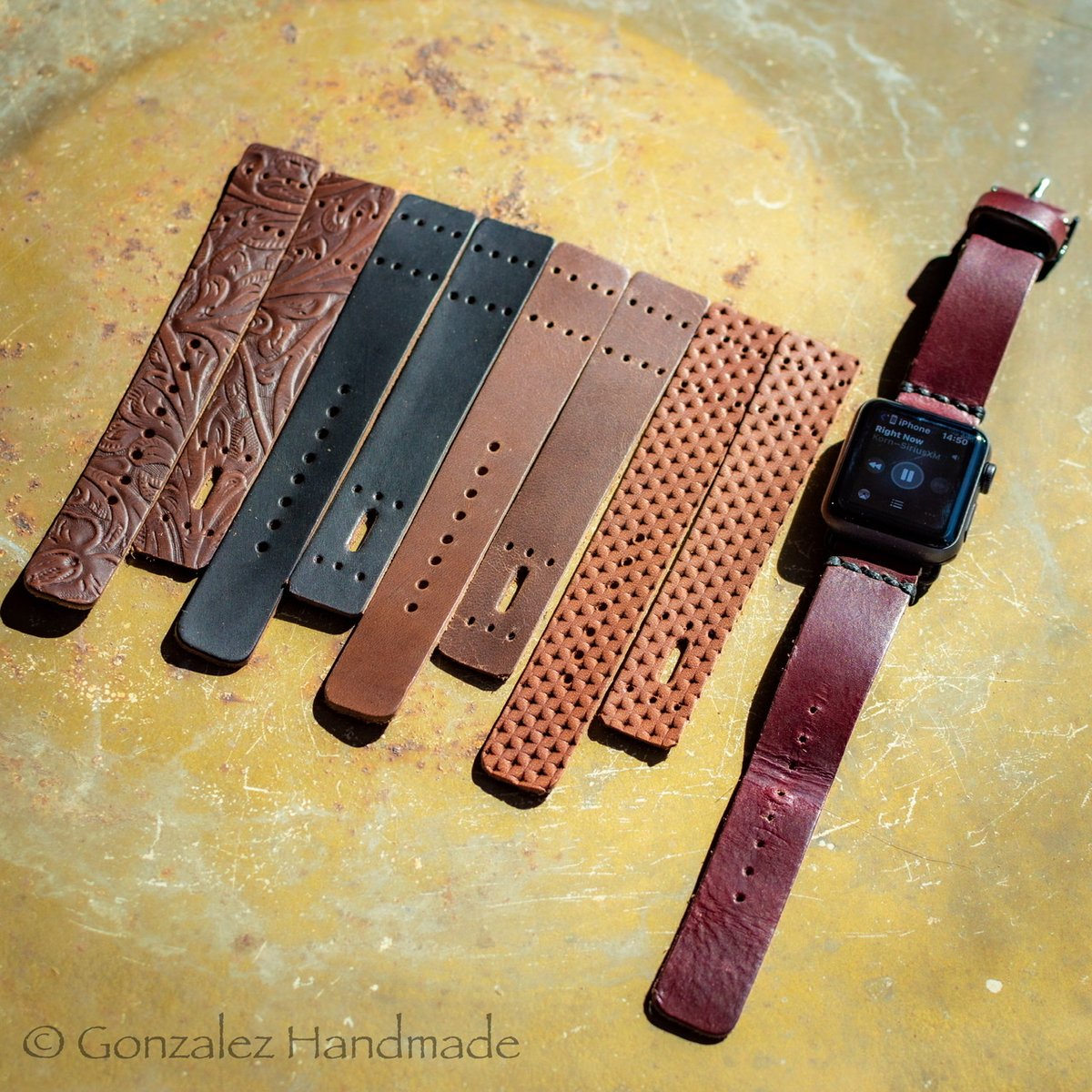 SAMPLE SALE: Cane Rattan Print 42-44mm Vegan Leather Apple Watch