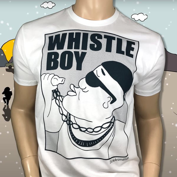 Whistleboy shirt WHITE - Sick Animation Shop