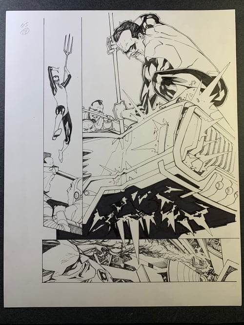 Image of GENERATIONS FORGED (DC COMICS) page24 original interior art