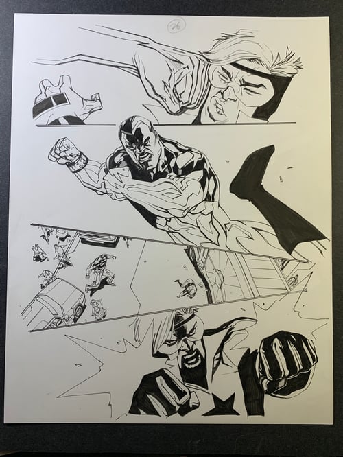 Image of GENERATIONS FORGED (DC COMICS) page27 original interior art