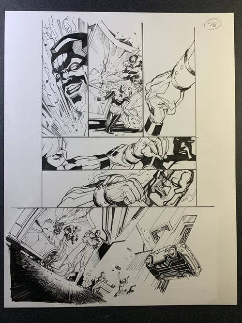 Image of GENERATIONS FORGED (DC COMICS) page28 original interior art