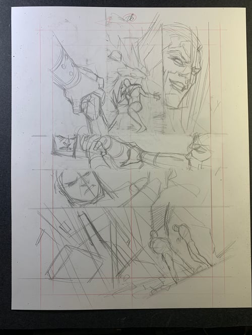 Image of GENERATIONS FORGED (DC COMICS) page28 original interior art