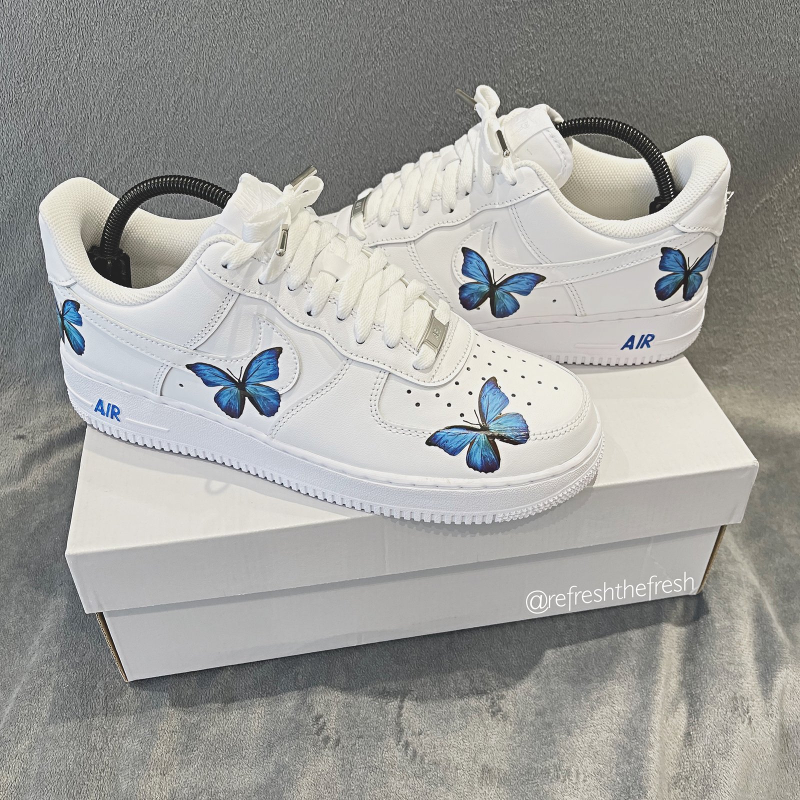 Custom Air Force 1 Butterfly Blue 